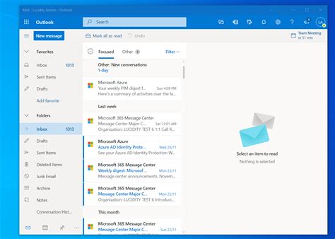 Using email in Outlook on the web .